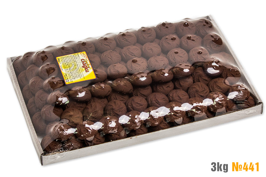 Dark cookies with cocoa cream filling 2